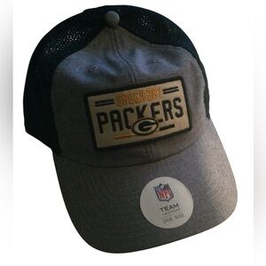 Green Bay Packers NFL Team Headwear Cap Hat NWT Adjustable One Size Fits…